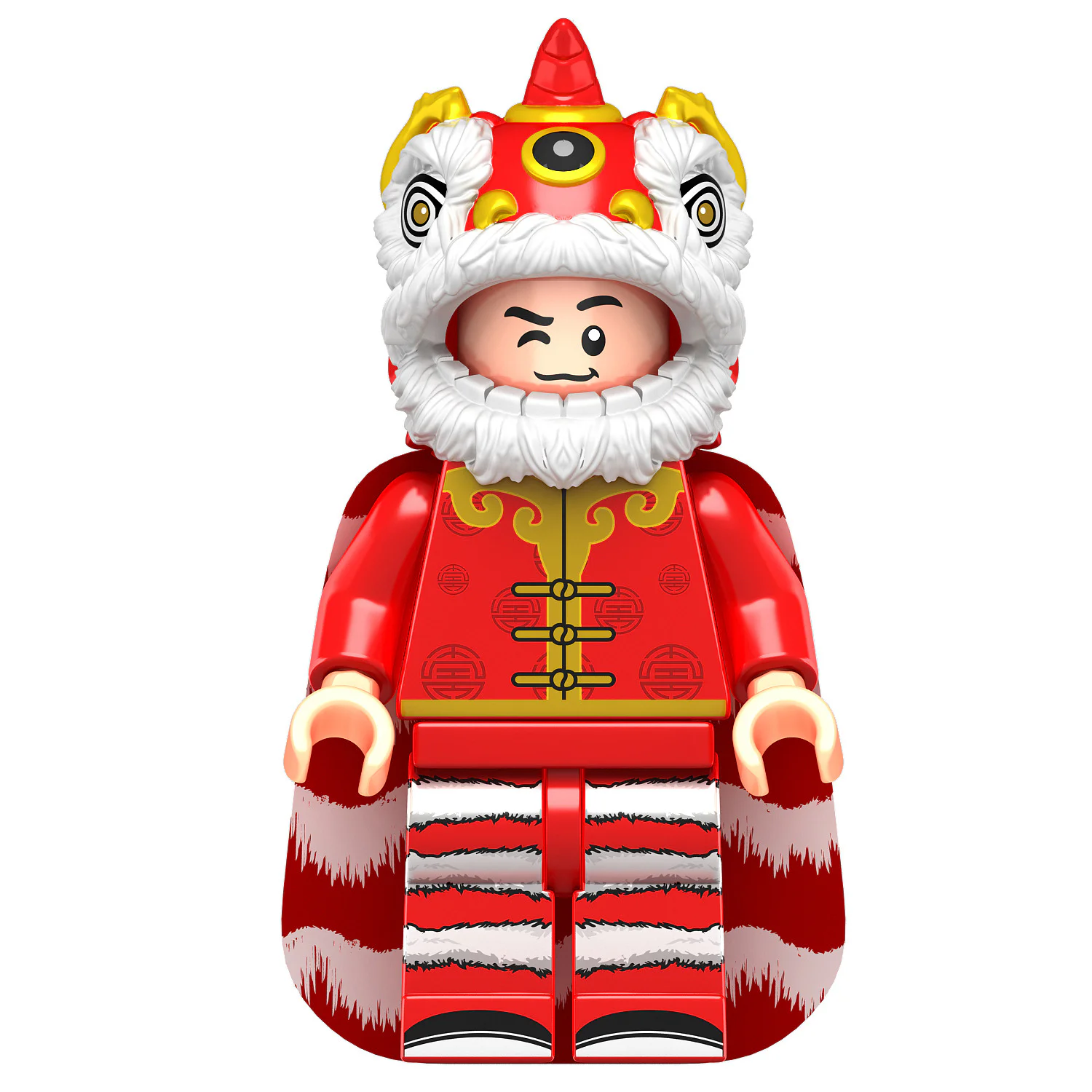 Dragon Dance Awakened Lion Warrior 筑墨积木 ZhuMo Blocks J1003 image 3