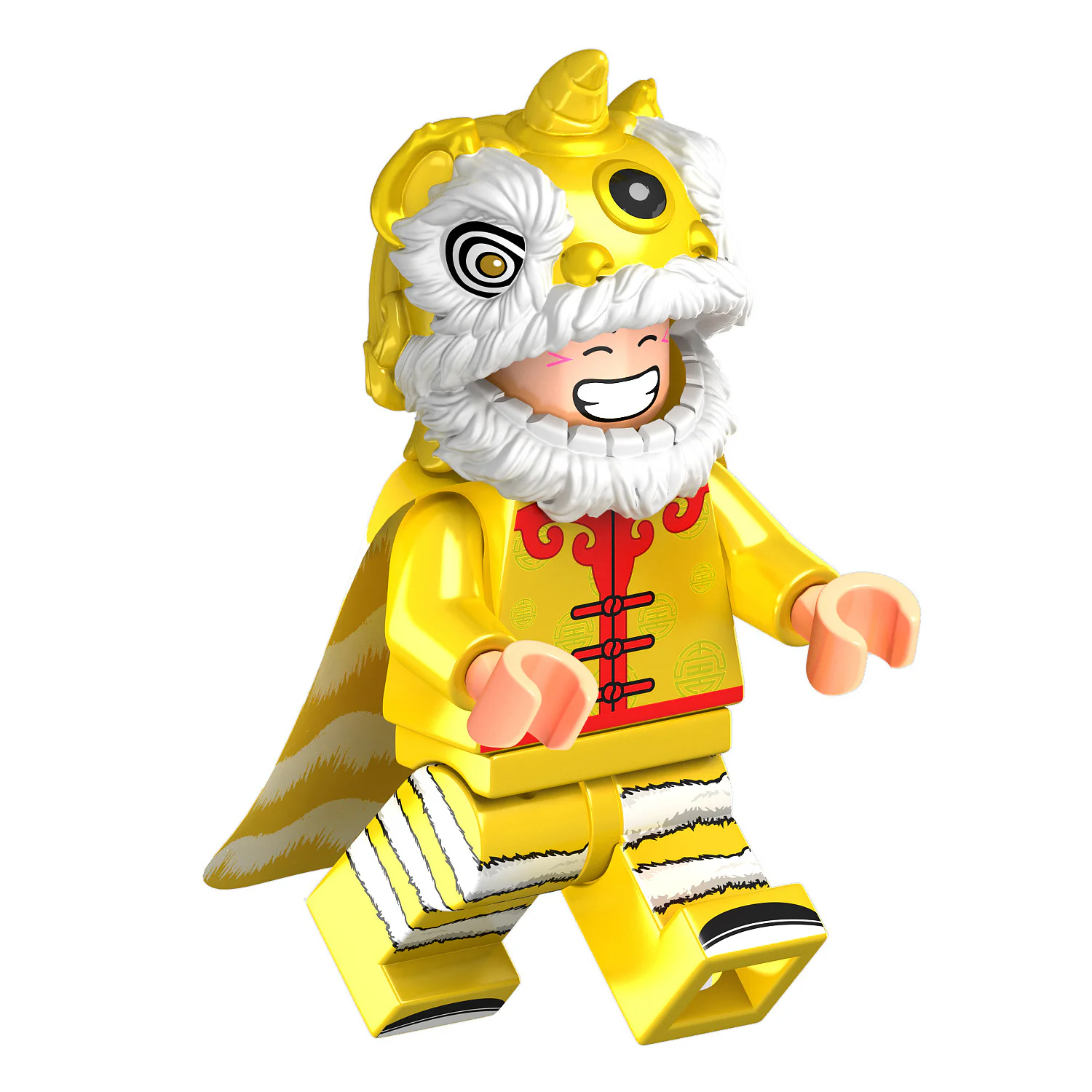 Dragon Dance Awakened Lion Warrior 筑墨积木 ZhuMo Blocks J1003 image 4