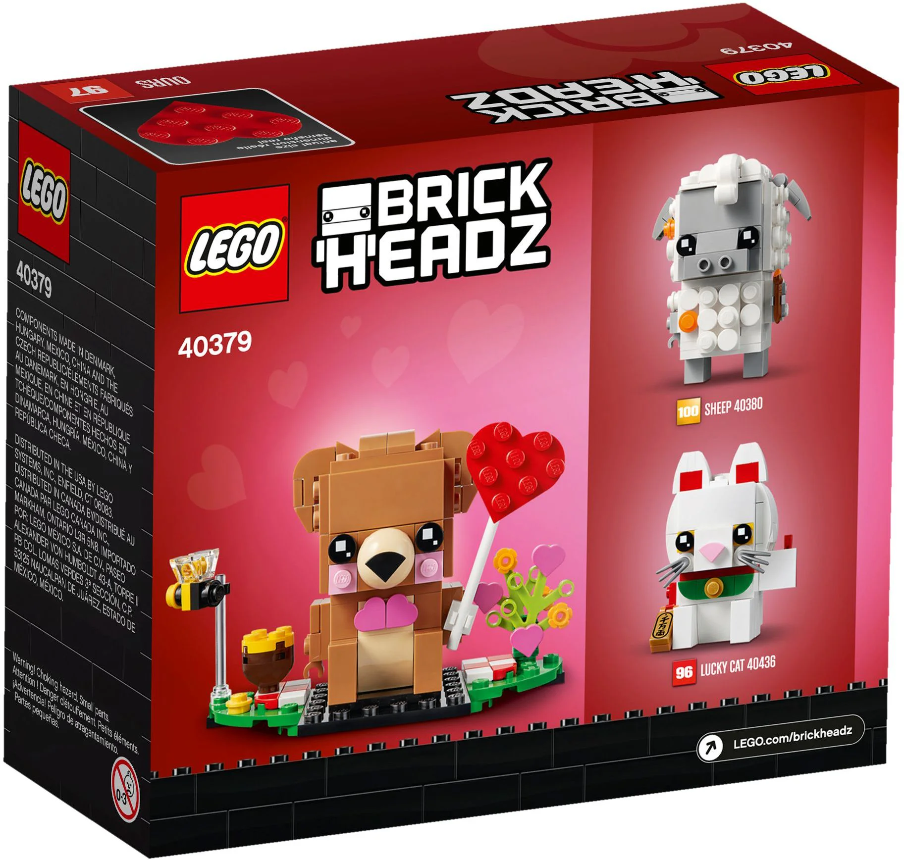 Valentine's Day Bear 乐高 LEGO 40379 image 3