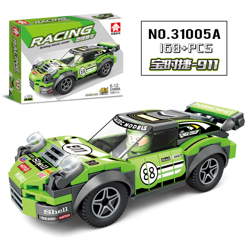 Racing Fever: Off-Road Truck 4-Car Combination 乐毅积木 31005D image 2