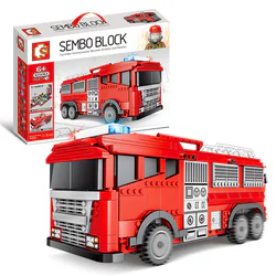 Red mini-city fire truck