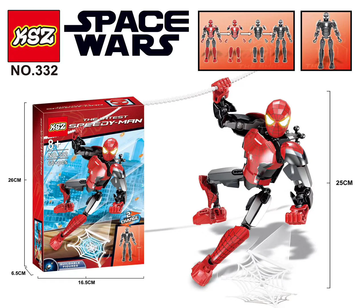 Scrolling dolls: Spider-Man 332