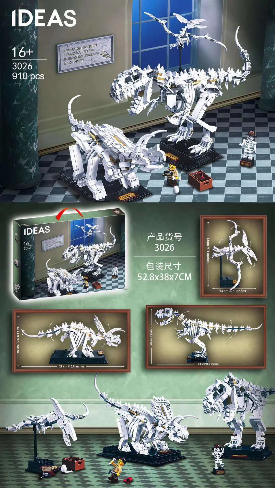 Fossilized dinosaur. 智蒙ZIMO 60008 image 24