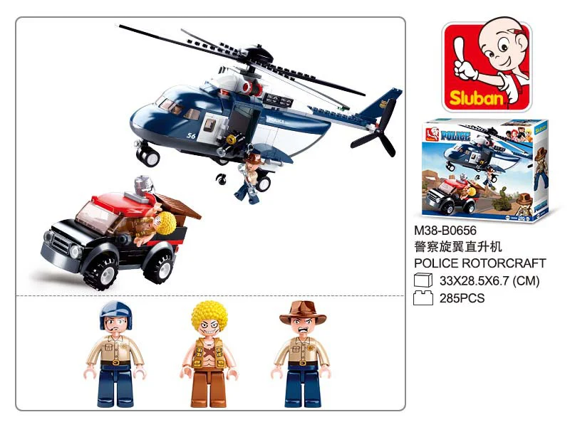Full force: police rotary-wing helicopters 小鲁班 Sluban M38-B0656 image 5