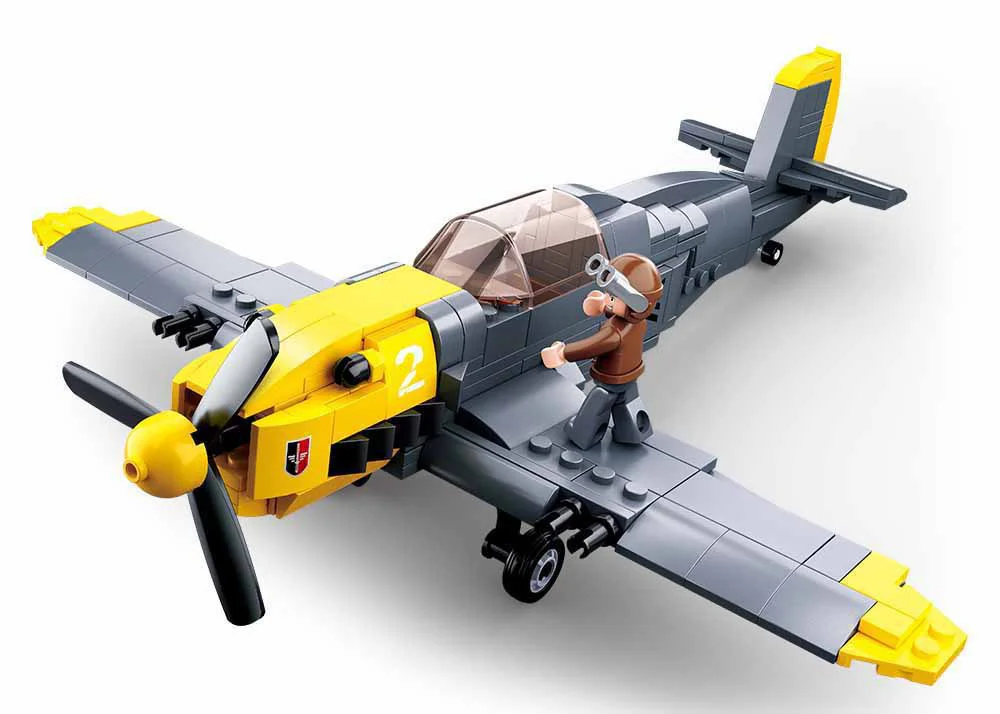 WORLD WAR II REBORN: BF 109 MESSESCHMIDT 小鲁班 Sluban M38-B0692 image 2