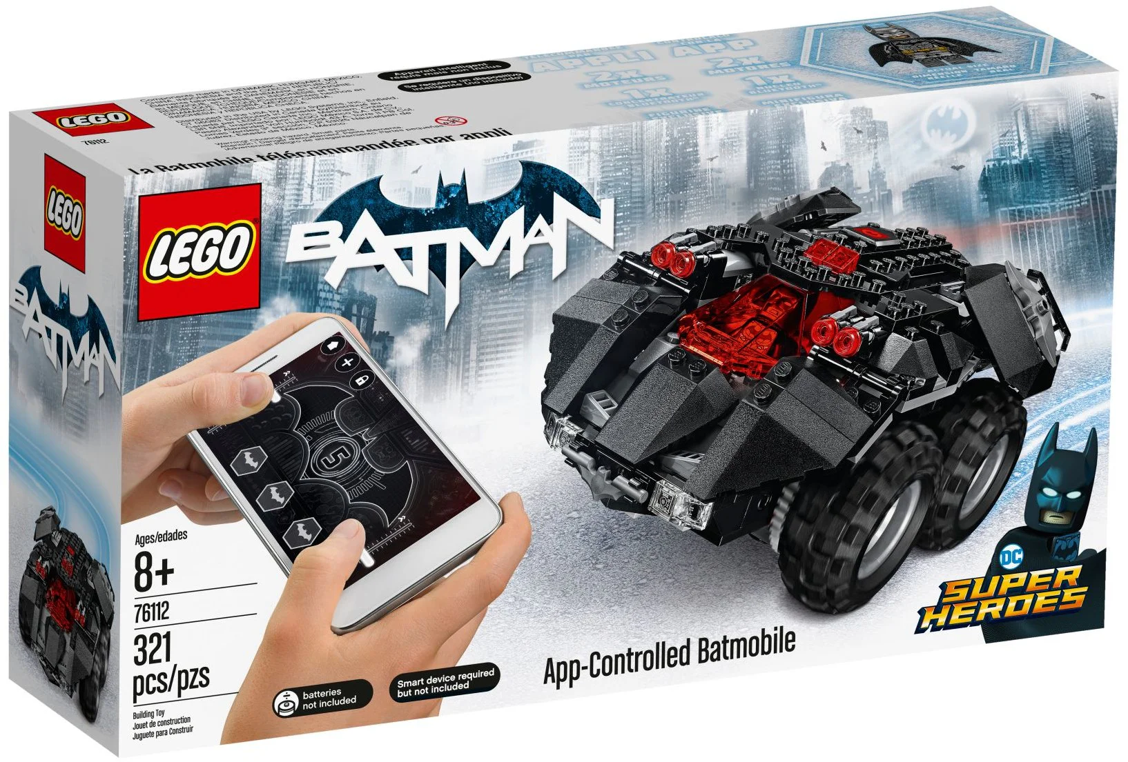 Smart App Remote Control Bat Car 07111 image 1