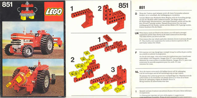 Tractor 乐高 LEGO 851 image 5