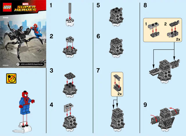 the ultimate spider-man: the superhero man: spider-man vs venom symbiotic 乐高 LEGO 30448 image 1