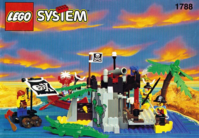 Pirate: Treasure Chest on Deserted Island 乐高 LEGO 1788 image 1