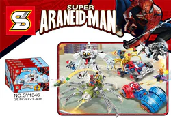 Spider-Man, four, venom armor, spider, robot spider, spider