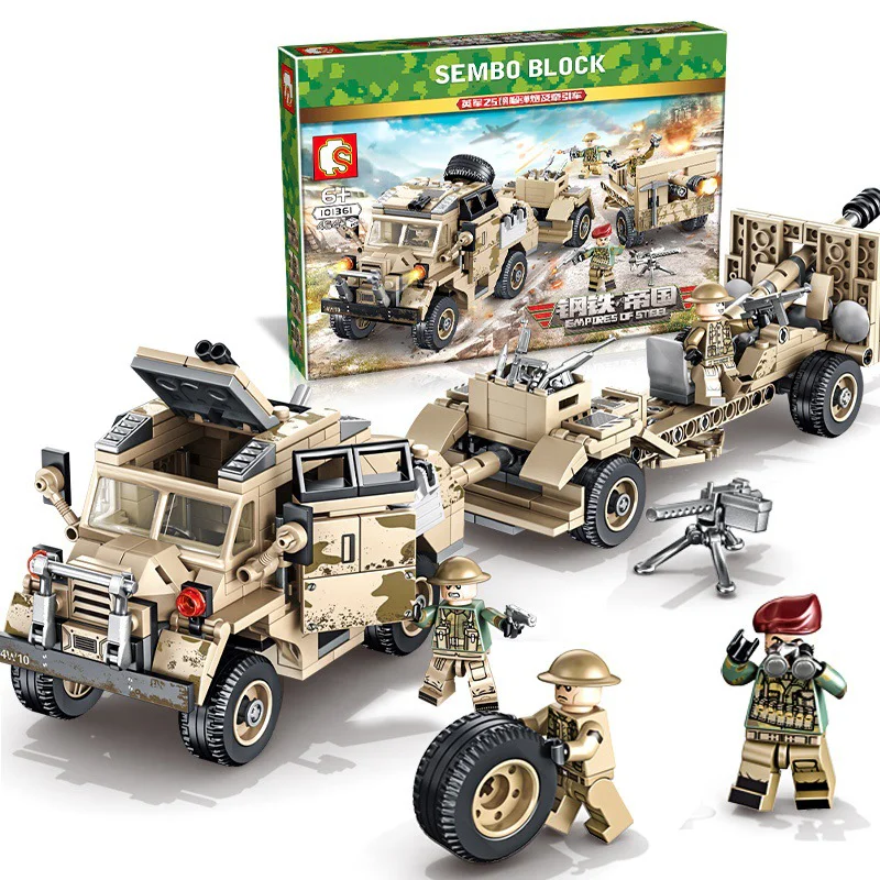 Steel Empire: 25-Pound British QF 18-pounder Gun and Tractor iBLOCK PL-920-171