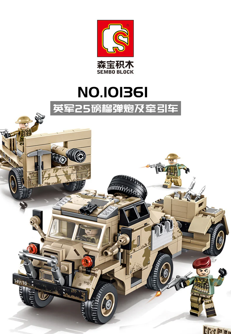 Steel Empire: 25-Pound British QF 18-pounder Gun and Tractor iBLOCK PL-920-171 image 8