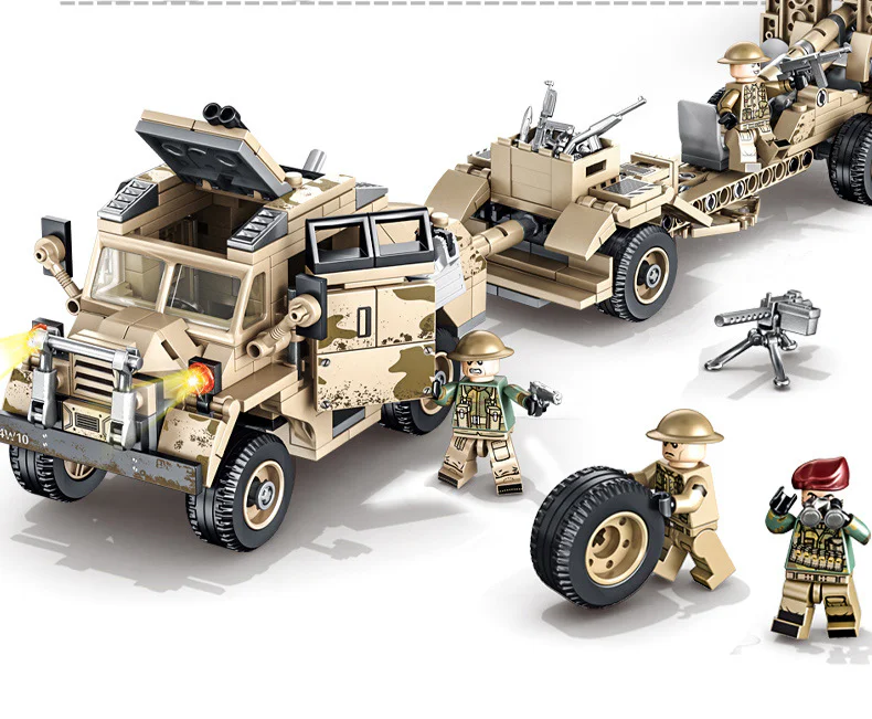 Steel Empire: 25-Pound British QF 18-pounder Gun and Tractor iBLOCK PL-920-171 image 9