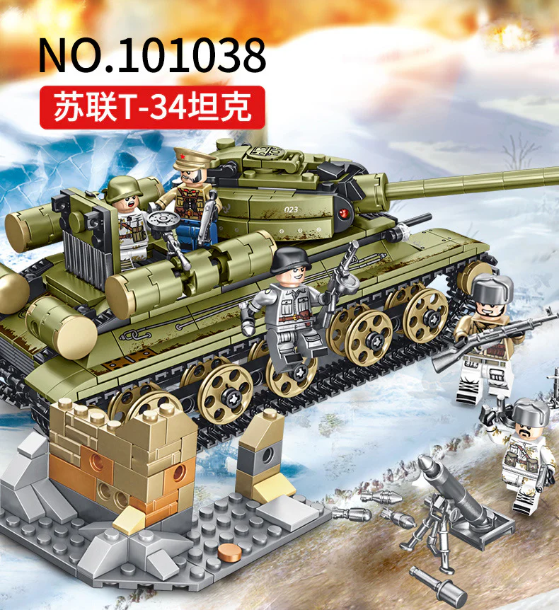 Steel Empire: Soviet T-34 Tank iBLOCK PL-920-175 image 6