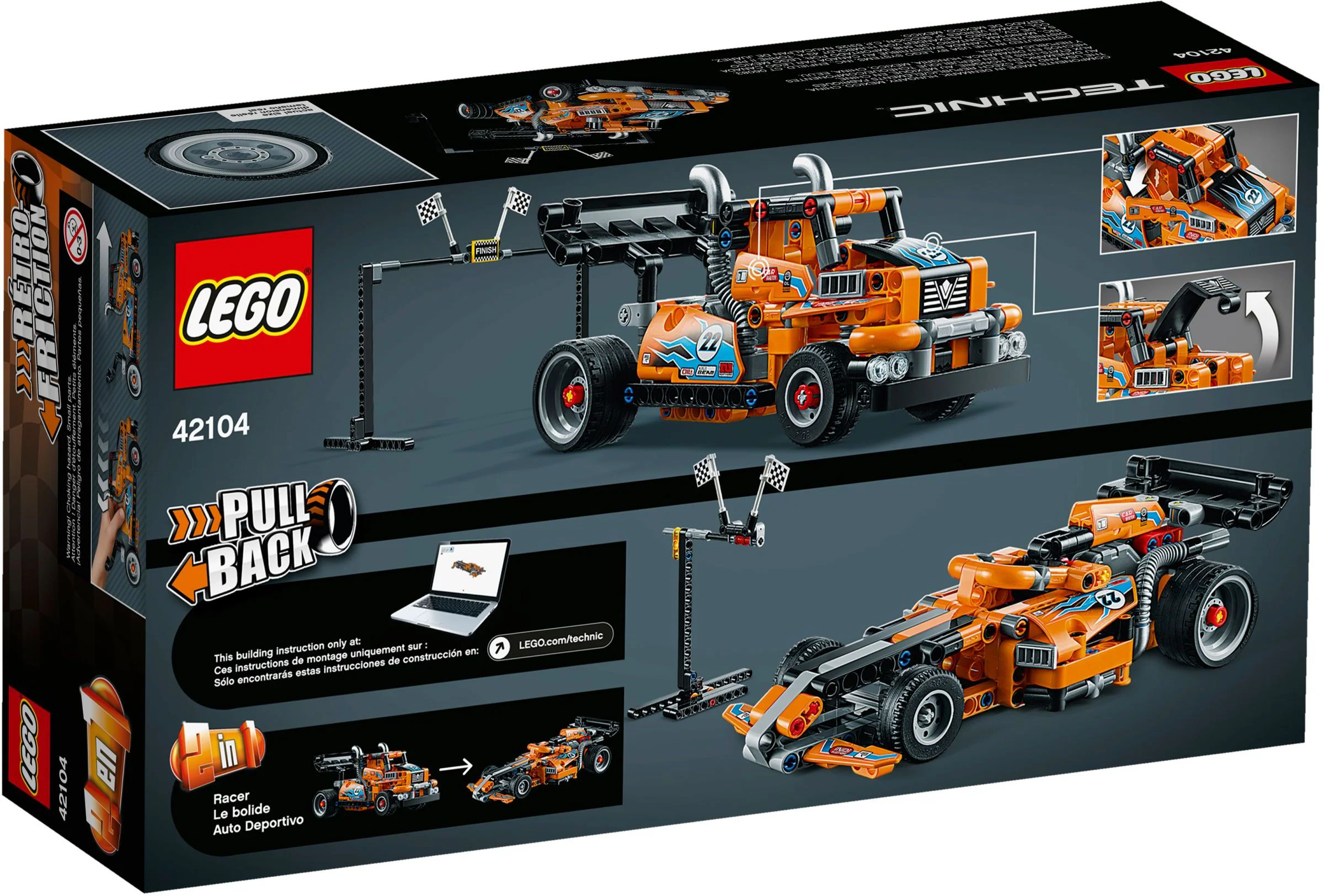 Orange Express Racer 乐高 LEGO 42104 image 3