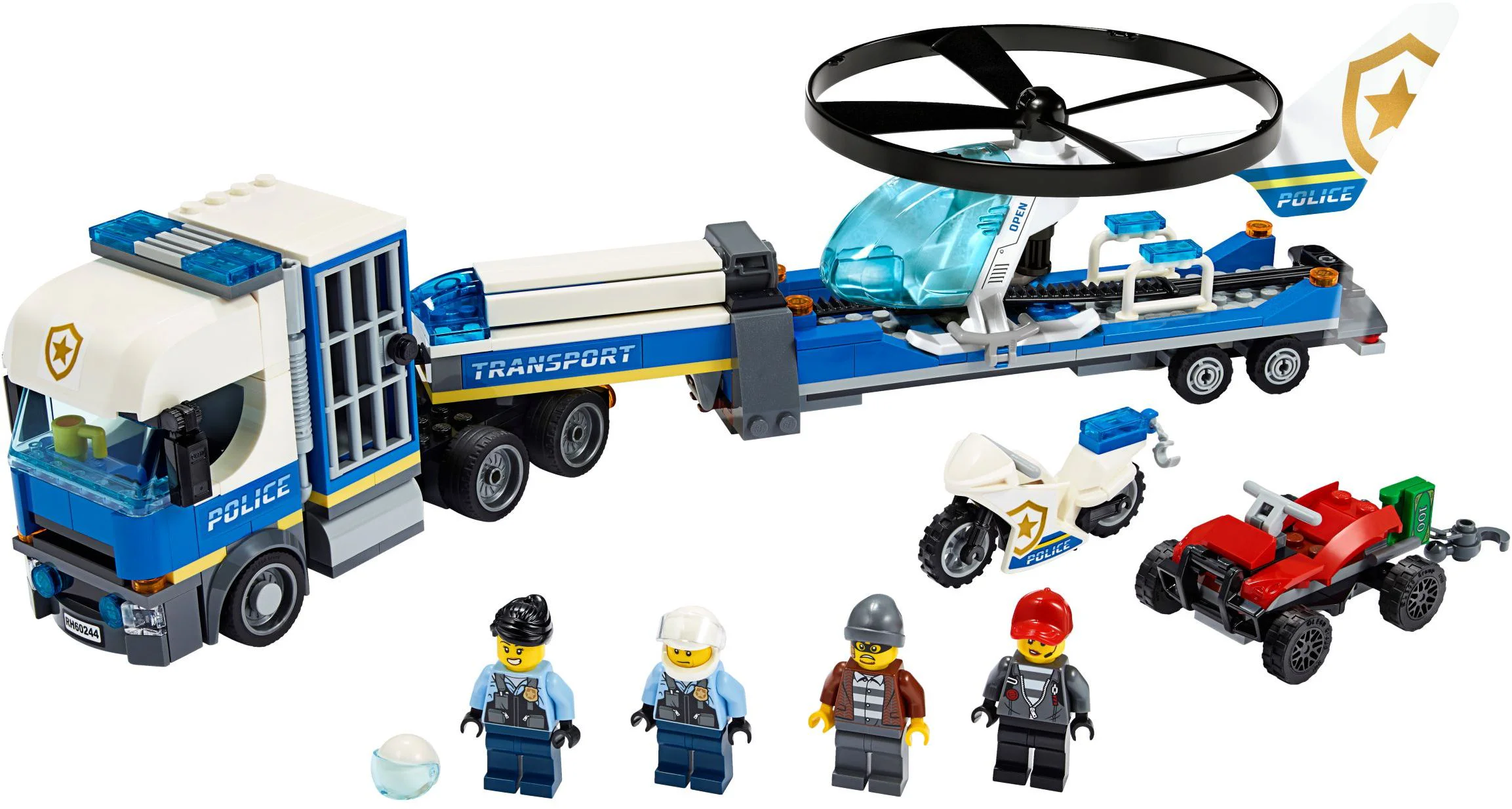 Police helicopter transport vehicle 11531