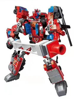 Supervolunteer: The Flaming War God, six combinations, the Spirit Command Vehicle, the Decepticon Fire Vehicle, the Fracking Cloud Elevator, the Pulse Train, the Pioneer Helicopter, the Hurricane Smoker