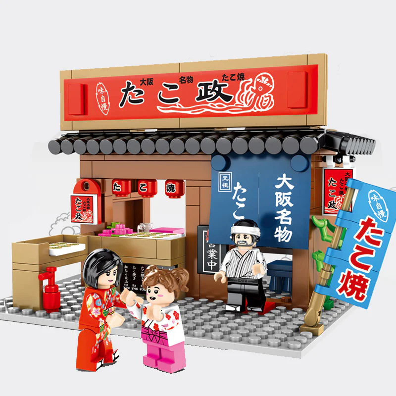Japanese street view: big octopus burning 森宝 SEMBO 601072 image 2