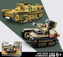 WORLD WAR II NORTH AFRICAN BATTLE: CV33 SUPER-LIGHT TANK