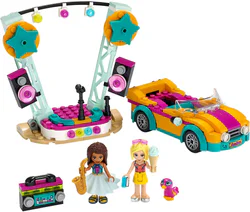 Andrea's car and stage