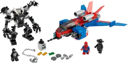 Spider-Man jets, battle venom armor