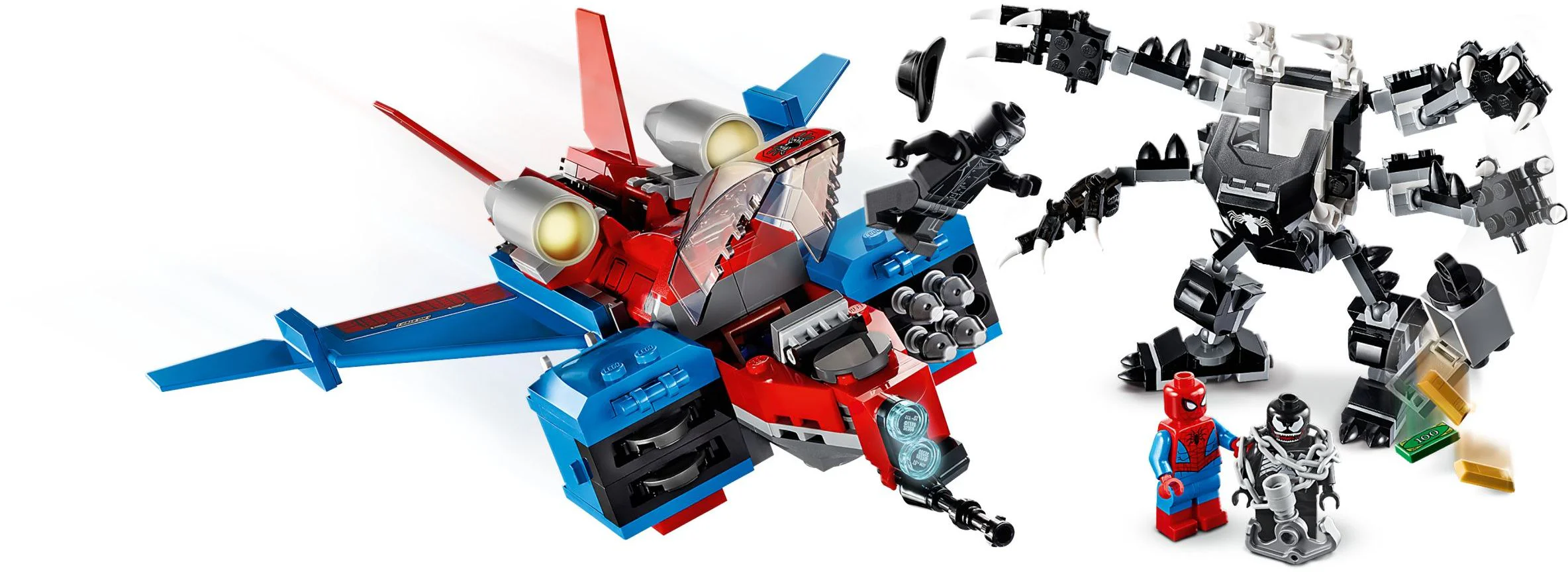 Spider-Man jets, battle venom armor SY1484C image 1