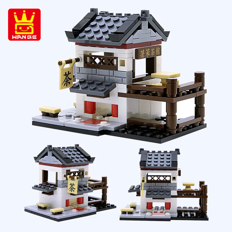 Chinese small street view: 6 teahouses, embroidery, taverns, taverns, taverns 万格 WANGE/乐博士 Dr.Luck 2316 image 1