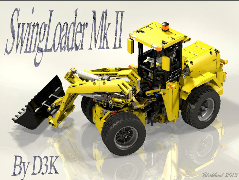 Rear-wheel-drive loader 1:10 MOC-0836 image 2