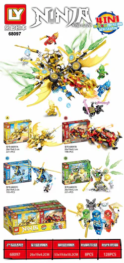 Ninja Fai-lone: 4 Sections combining Golden Dragons