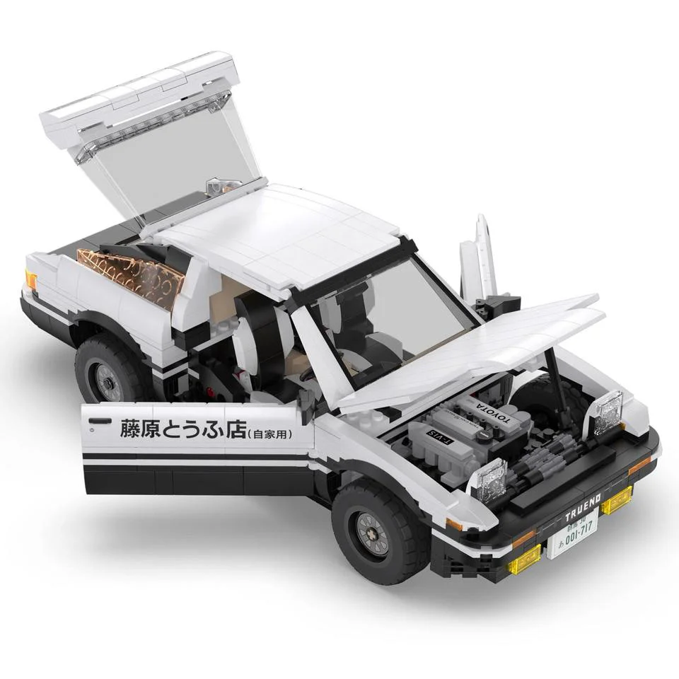 Initial D: Tofu Shop Toyota AE86 Drift Car 咔搭 CaDA/双鹰 DoubleE C61019 image 3