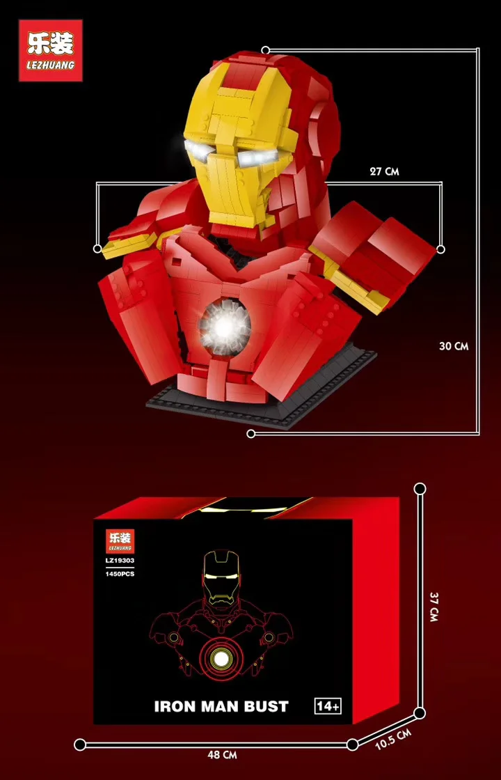 Iron Man statue 乐装lezhuang LZ19303 image 2