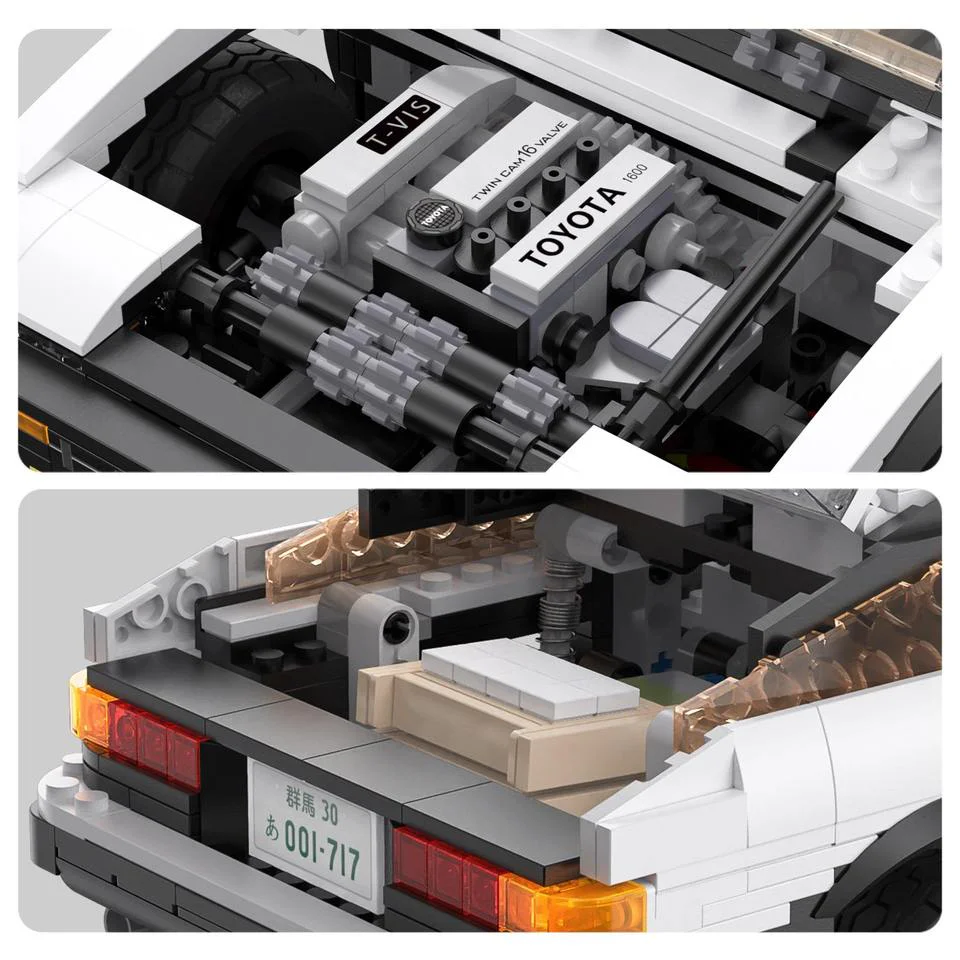 Initial D: Tofu Shop Toyota AE86 Drift Car 咔搭 CaDA/双鹰 DoubleE C61019 image 7