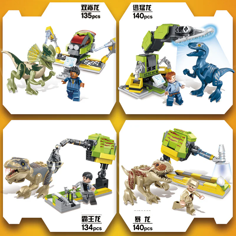 World of Dinosaurs: 8 Mechanical Dinosaur Combinations 巨象Elephant JX90069 image 3