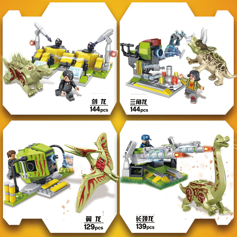 World of Dinosaurs: 8 Mechanical Dinosaur Combinations 巨象Elephant JX90069 image 4