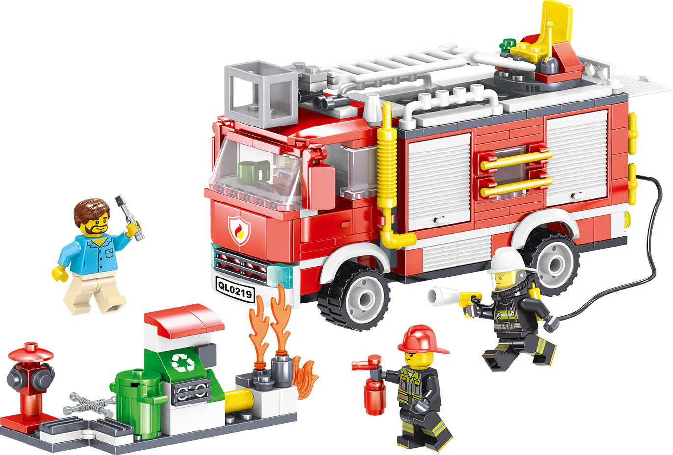 "Flaming Eagle: Rescue Fire Engine" 哲高 ZHEGAO QL0219 image 2