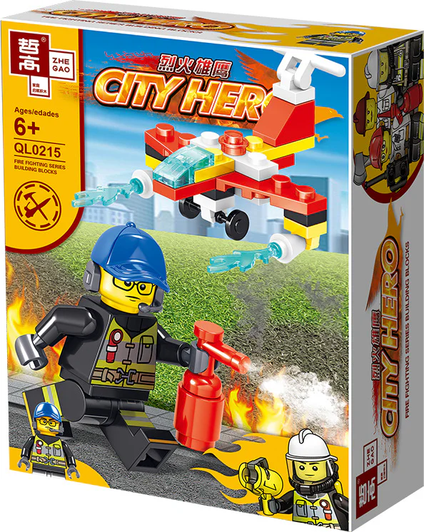 Flaming Eagles: Fire Fighting Pioneer Team - 8 Models 哲高 ZHEGAO QL0215 image 13