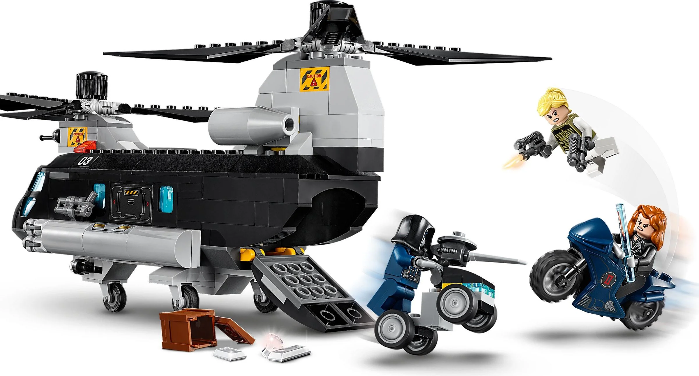 Black Widow Helicopter Pursuit 明格积木MG MG151 image 12