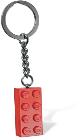 "Two x Four Red Brick Keychain"