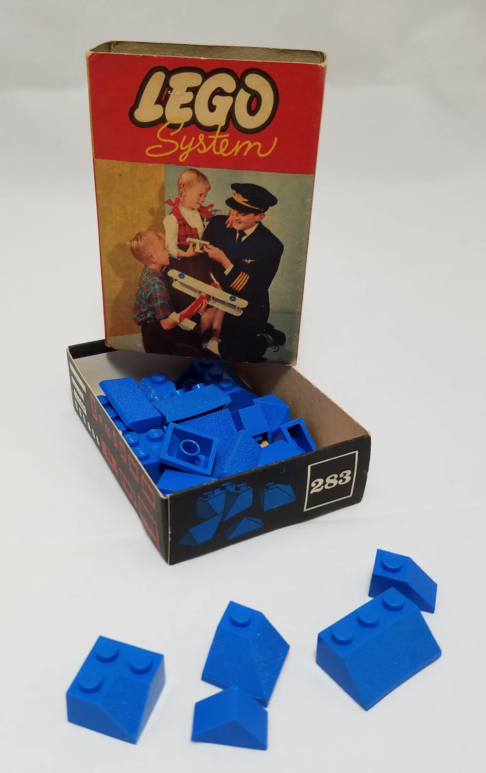 Steep Slope Terracing and Mountain Plateaus Tiles, Blue 乐高 LEGO 283-2