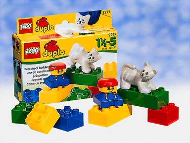 Boy and kitten 乐高 LEGO 2277