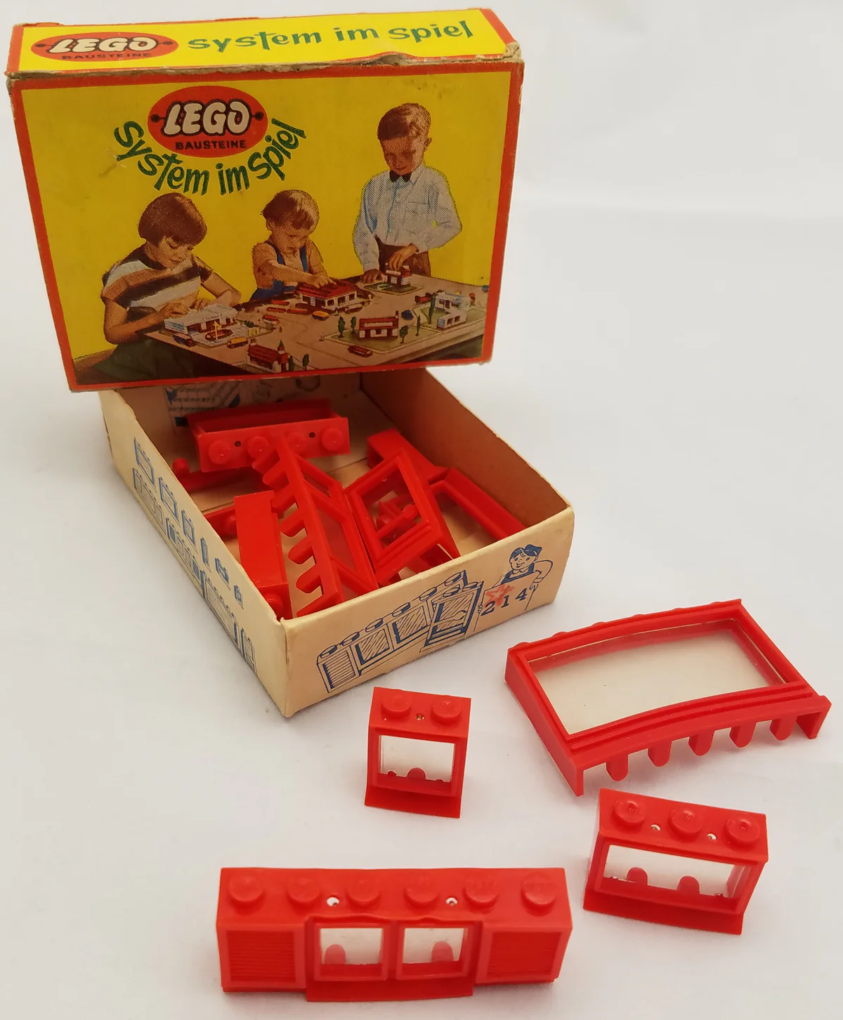 "十个窗口和门，红色" 乐高 LEGO 214-2 image 1