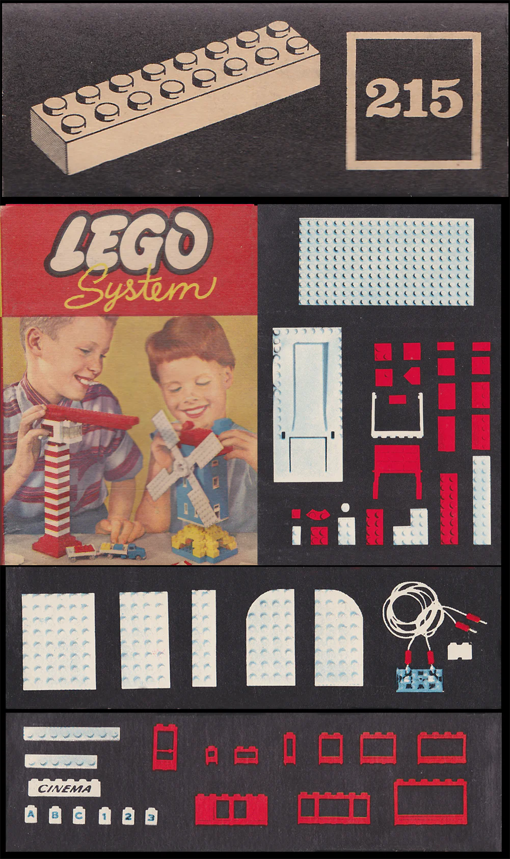 2 x 8 Bricks 乐高 LEGO 215-2 image 3