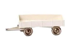 Scale model of a Bedford flatbed trailer, measuring 1:87 (HO scale).