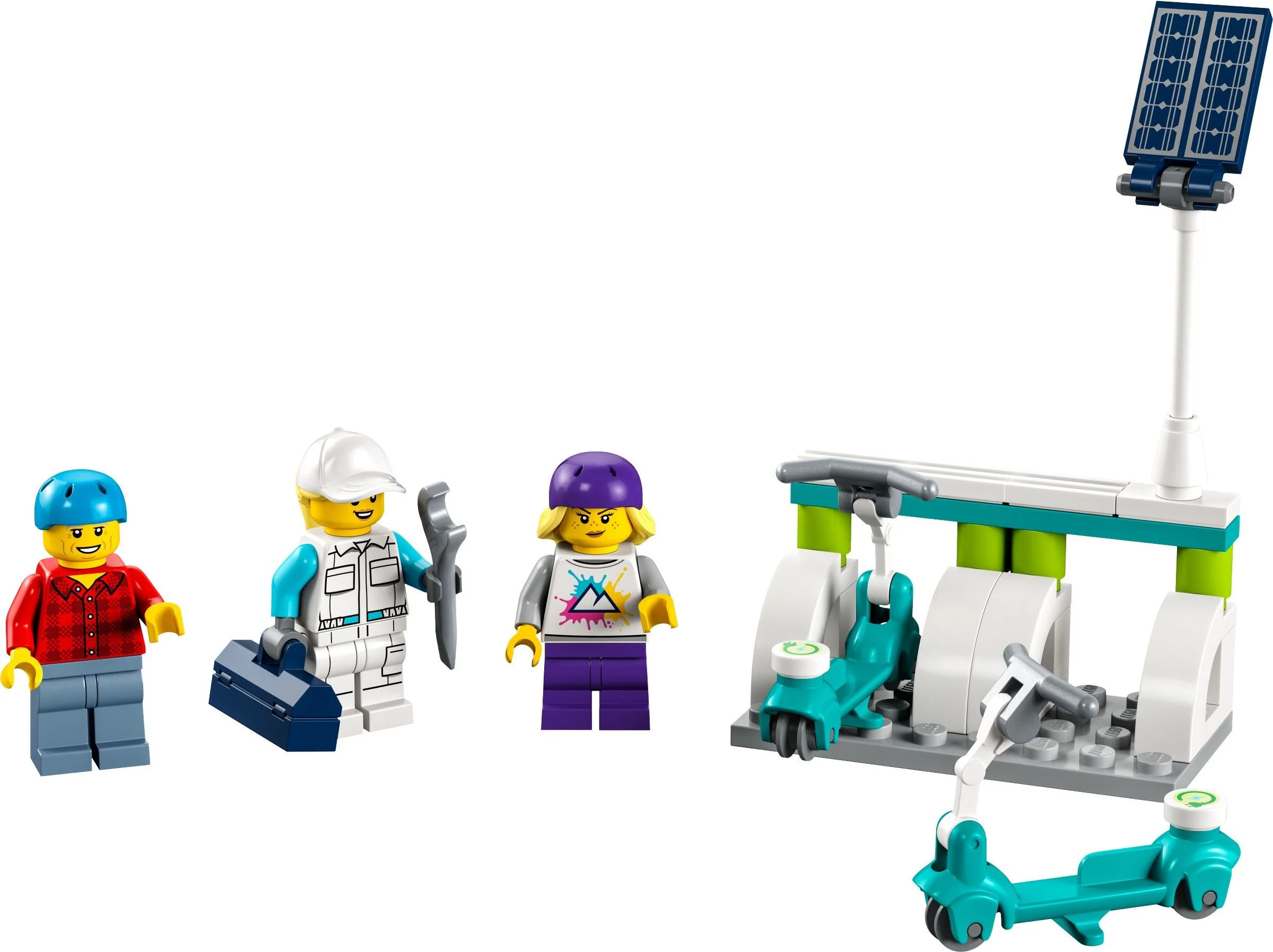 Pedestrian and charging station 乐高 LEGO 40526