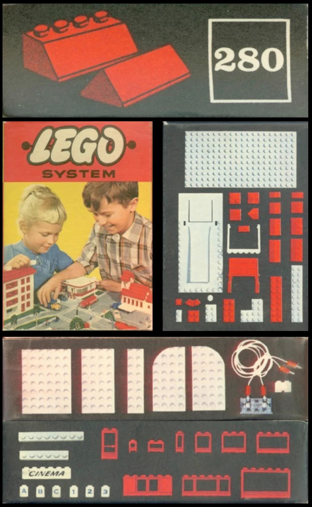 Wēi Tiān Lóu Chǐ ( Sloping Roof Bricks) 乐高 LEGO 280 image 1