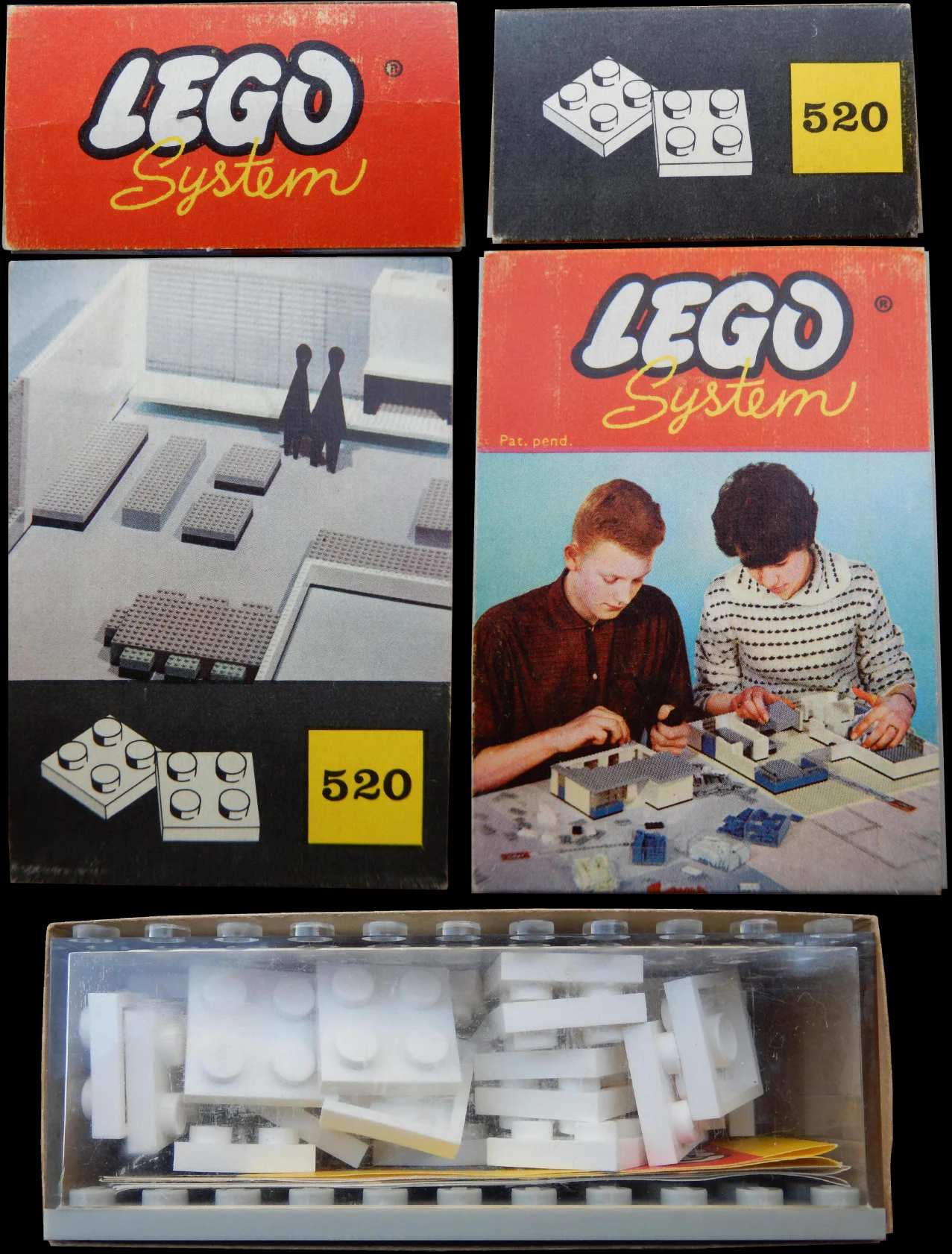 "4 Plates" 乐高 LEGO 520-4