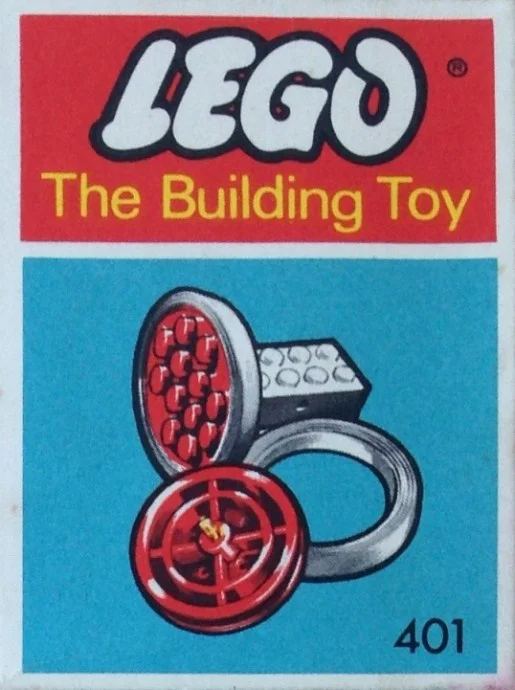 "Jumbo Tires with Axle (System)" 乐高 LEGO 401-3