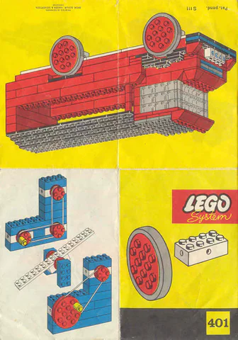 "Jumbo Tires with Axle (System)" 乐高 LEGO 401-3 image 6