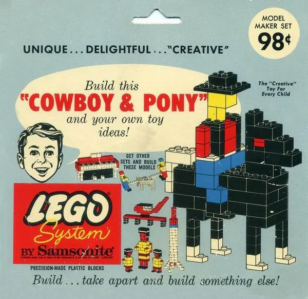 Cowboy and pony 乐高 LEGO 806-2