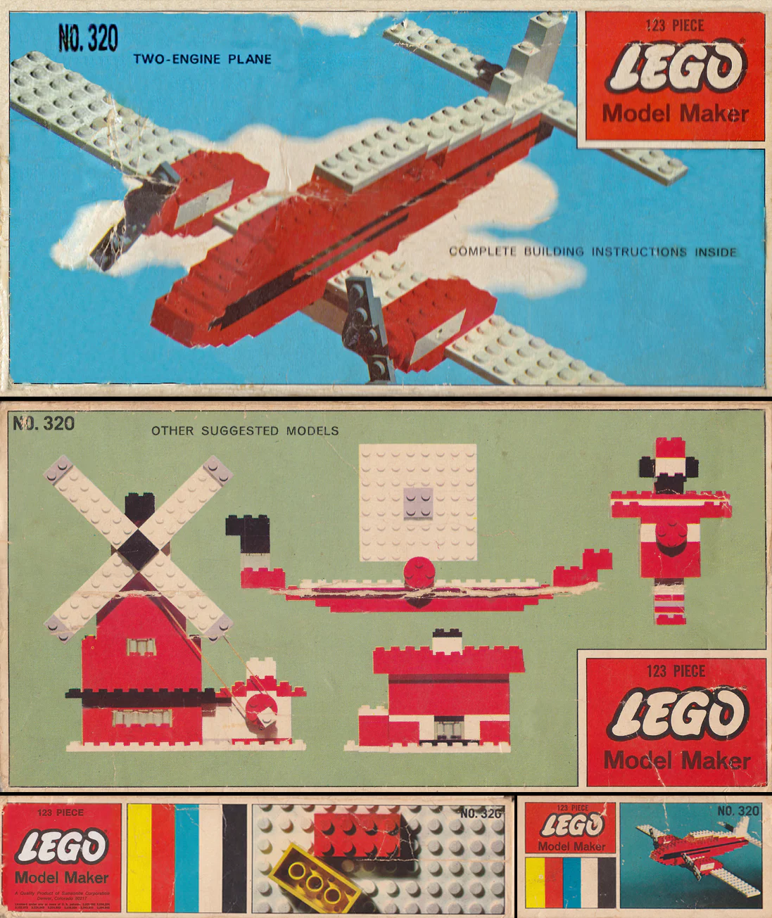 "Red Plane Set" 乐高 LEGO 320-2